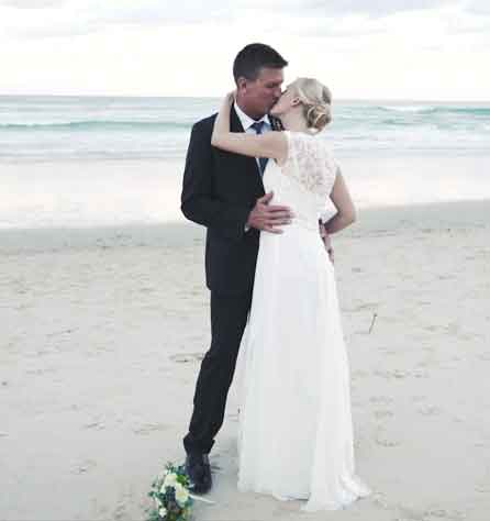 Braut Hochzeitsfilm Testimonial Strandhochzeit